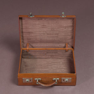 Tan Leather Attaché Case