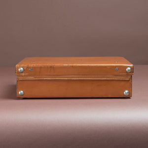 Tan Leather Attaché Case
