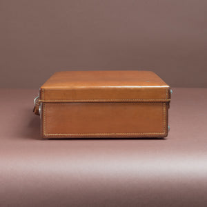 Tan Leather Attaché Case