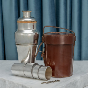 Leather Cased Cocktail Set