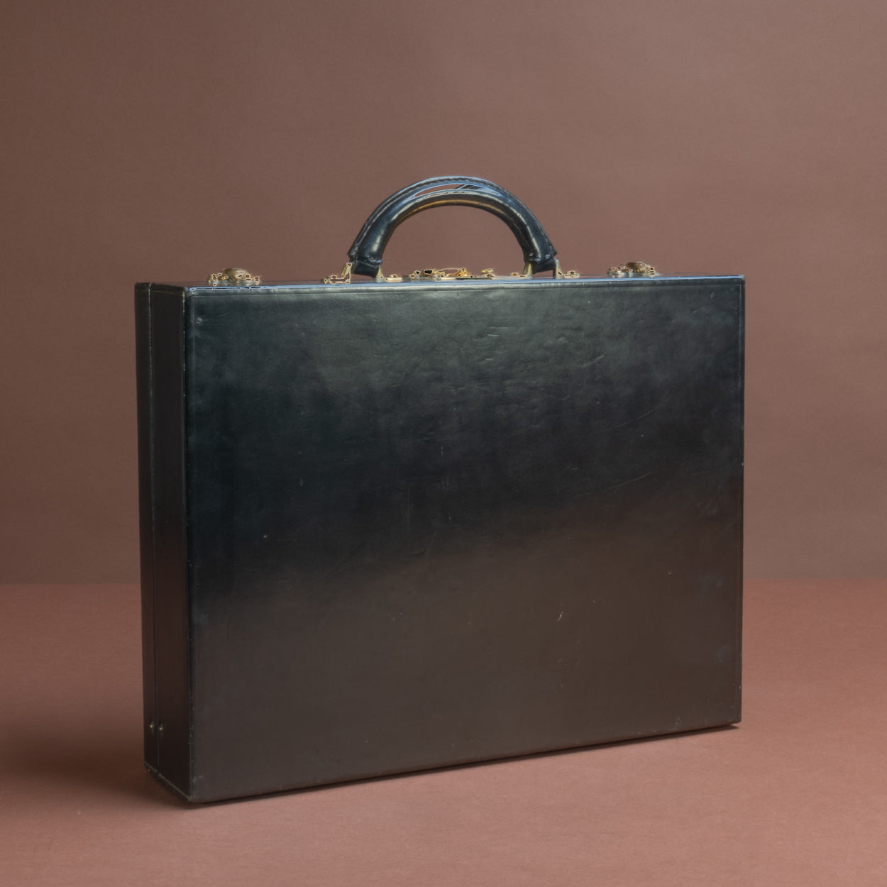 Louis Vuitton Black Leather Attaché Case