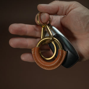 Tan Chatelaine Key Fob