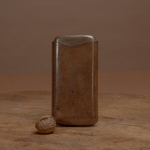 Mid Brown Leather Cigar Case