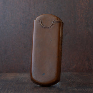 Mid Brown Victorian Leather Cigar Case
