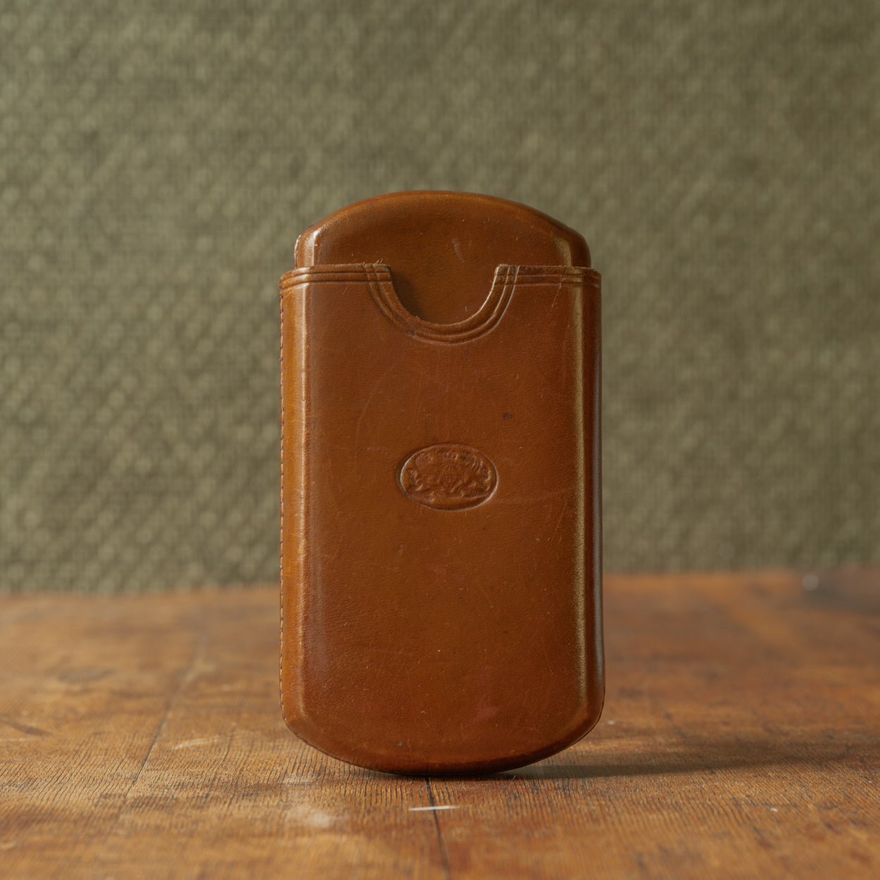 Mid Tan Leather Cigar Case