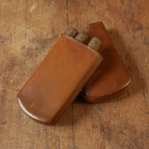 Mid Tan Leather Cigar Case