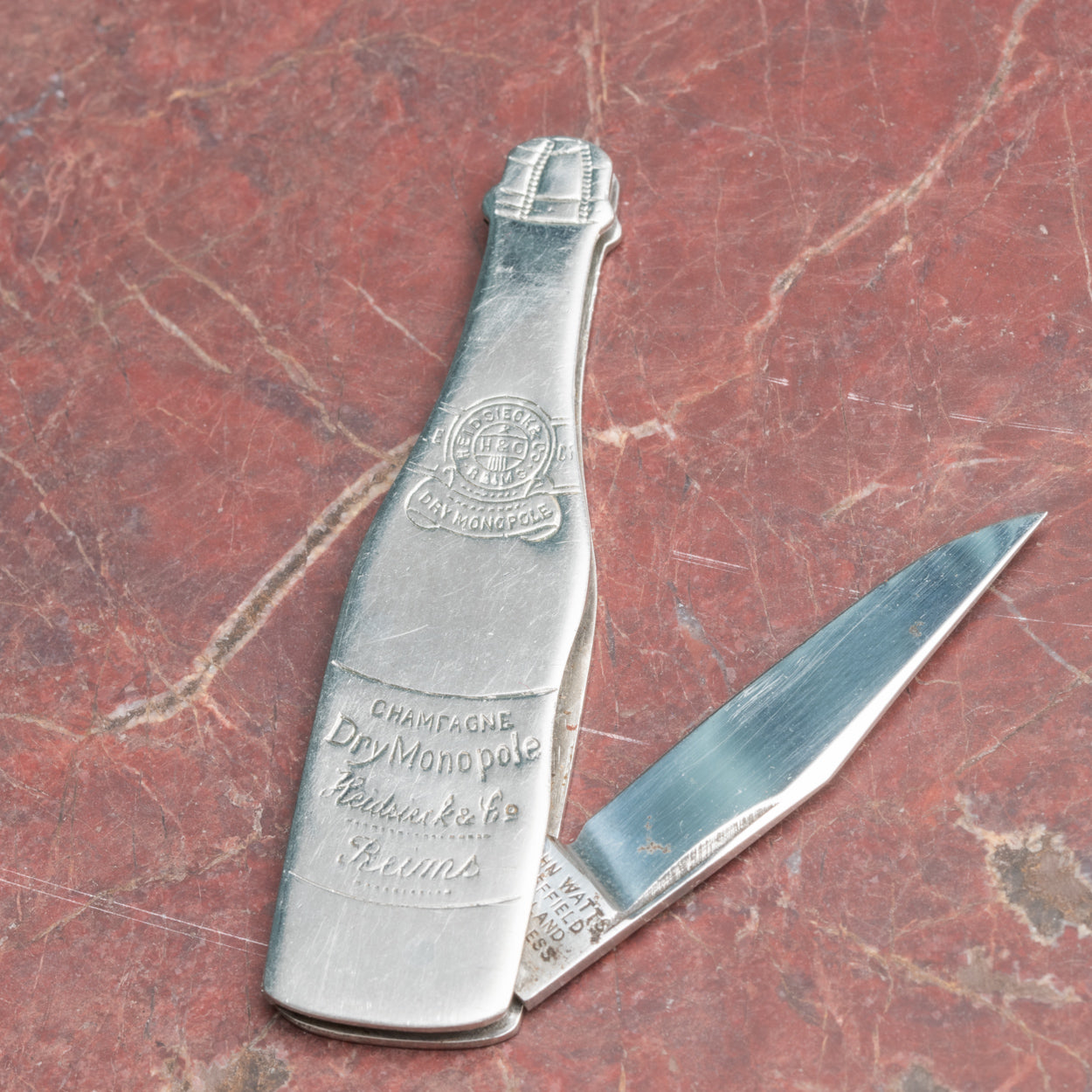 Miniature Champagne Bottle Pocket Knife