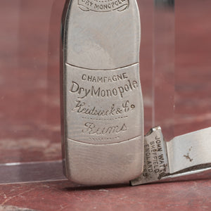 Miniature Champagne Bottle Pocket Knife