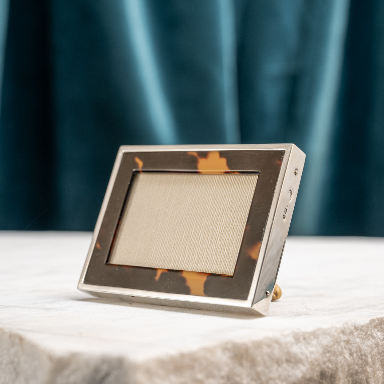 Miniature Tortoiseshell and Silver Frame
