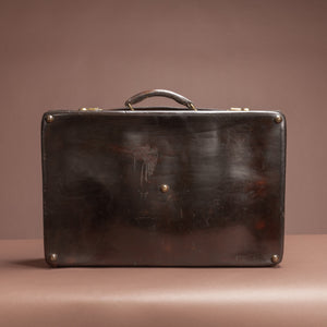 Large Dark Brown Leather Norfolk Hide Case