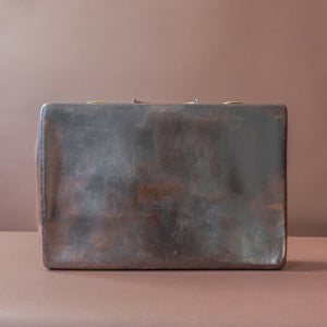 Dark Brown Leather Norfolk Hide Attaché Case