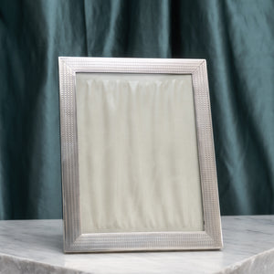 Medium Size Engine Turned Silver Frame