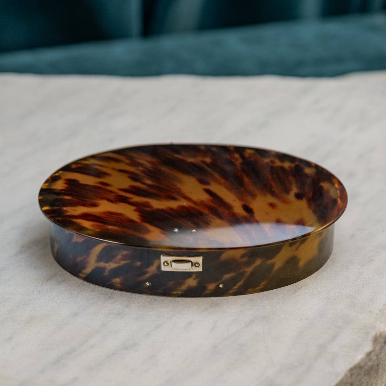 Oval Tortoiseshell Box