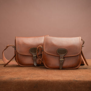 Pair of Leather Cartridge Bags