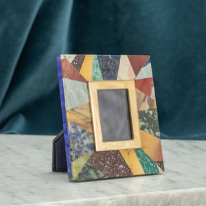 Pair of Small Patchwork Stone Frames