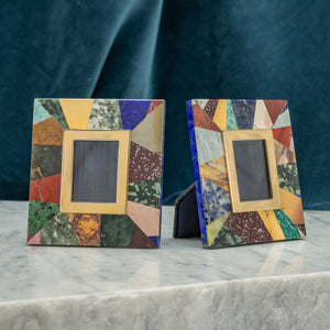 Pair of Small Patchwork Stone Frames