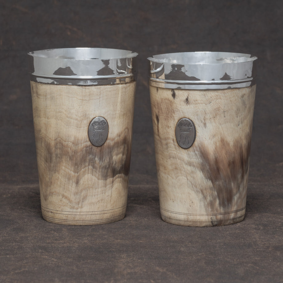 Pair of Horn Beakers