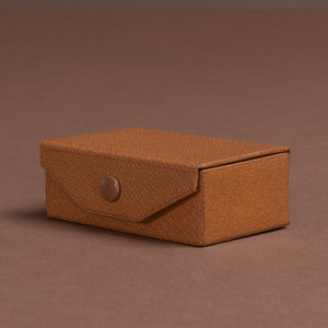 Light Tan Pigskin Leather Stud Box