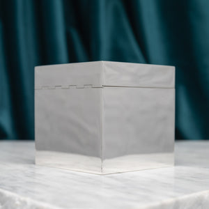 Polished Silver Cube Box