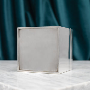 Polished Silver Cube Box