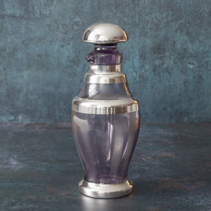 Glass and Silver Cocktail Shaker