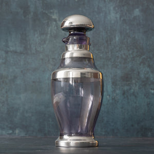 Glass and Silver Cocktail Shaker