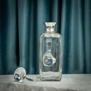 Silver Mounted Cut Glass Decanter