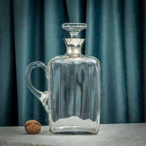 Silver Mounted Cut Glass Decanter