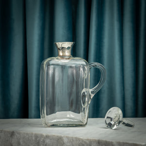 Silver Mounted Cut Glass Decanter