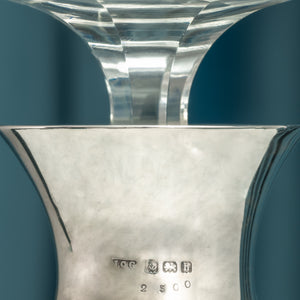 Silver Mounted Cut Glass Decanter