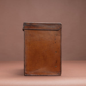 Rectangular Leather Hat Box