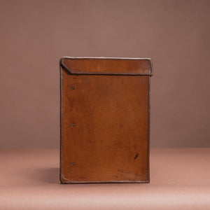 Rectangular Leather Hat Box