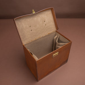 Rectangular Leather Hat Box