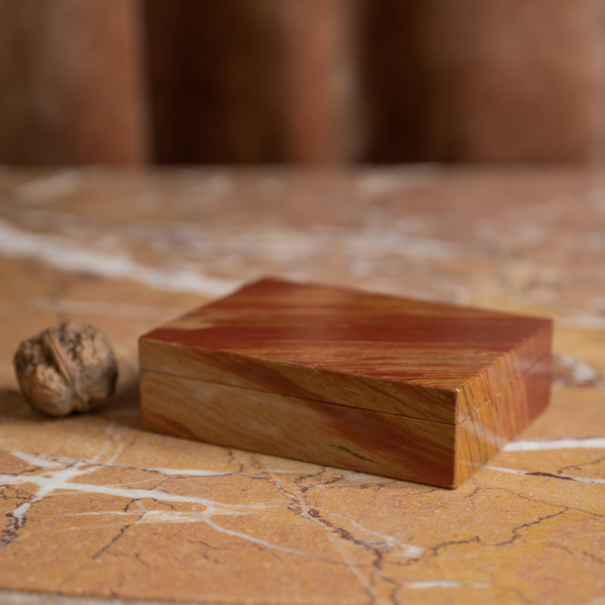 Red Jasper Stone Box – Bentleys London