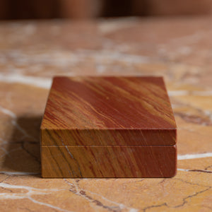 Red Jasper Stone Box