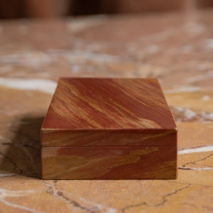 Red Jasper Stone Box