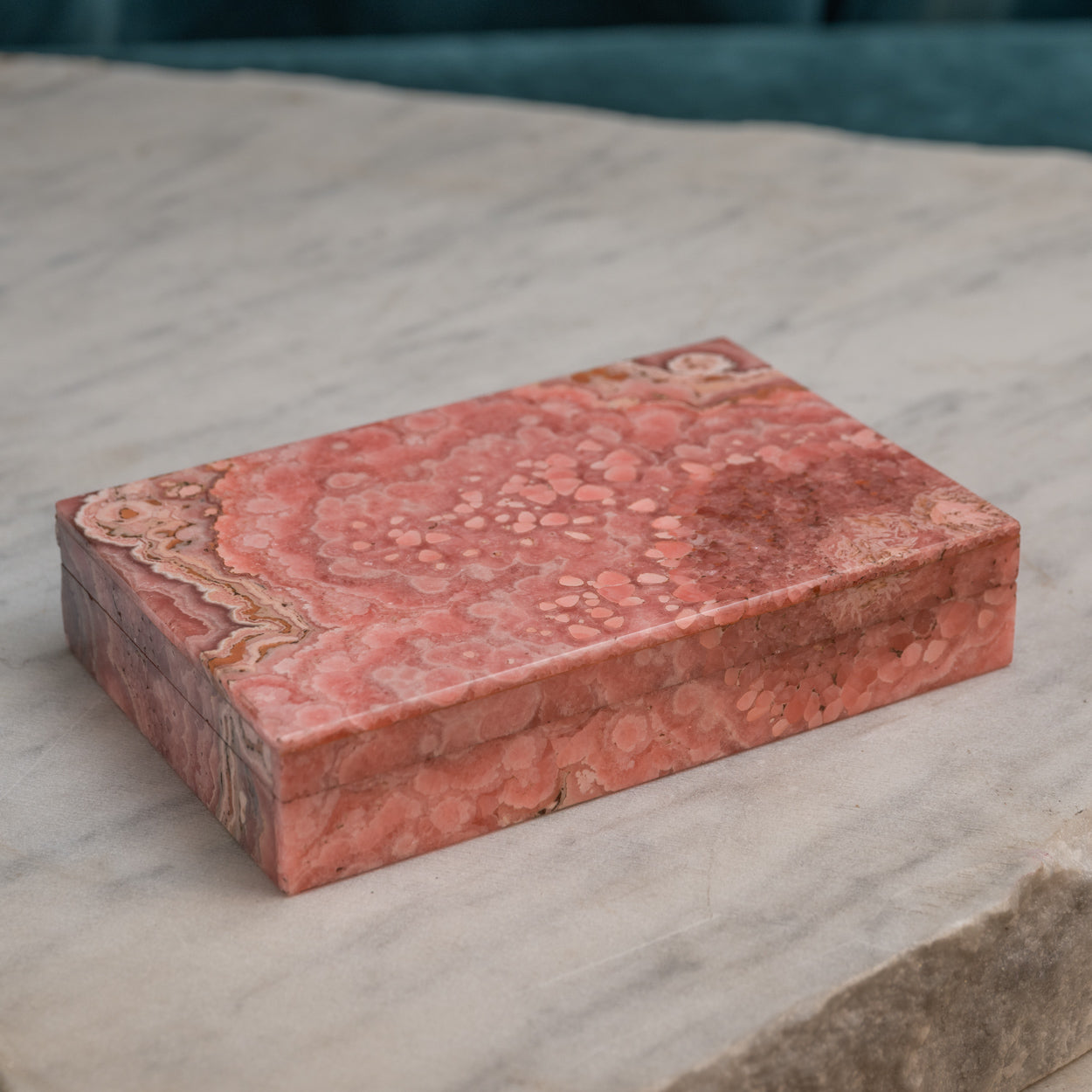 Rhodochrosite Stone Box