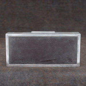 Ridged Silver Cigarette Box