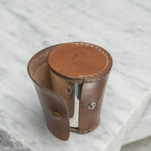 Leather Cased Set of Six Beakers