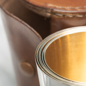 Leather Cased Set of Six Beakers