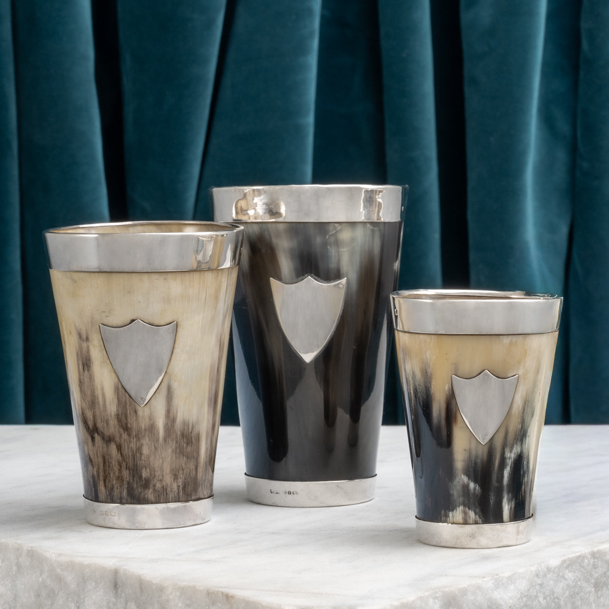 Set of Three Horn Beakers