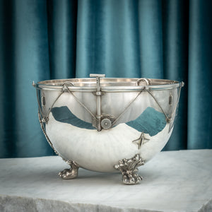 Silver 'Kettle Drum' Ice Cube Bucket