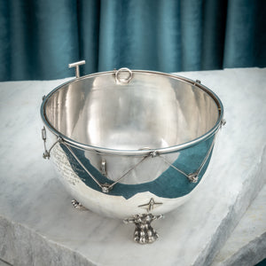 Silver 'Kettle Drum' Ice Cube Bucket