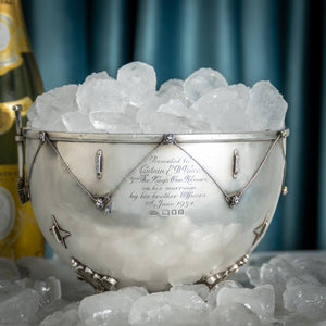 Silver 'Kettle Drum' Ice Cube Bucket