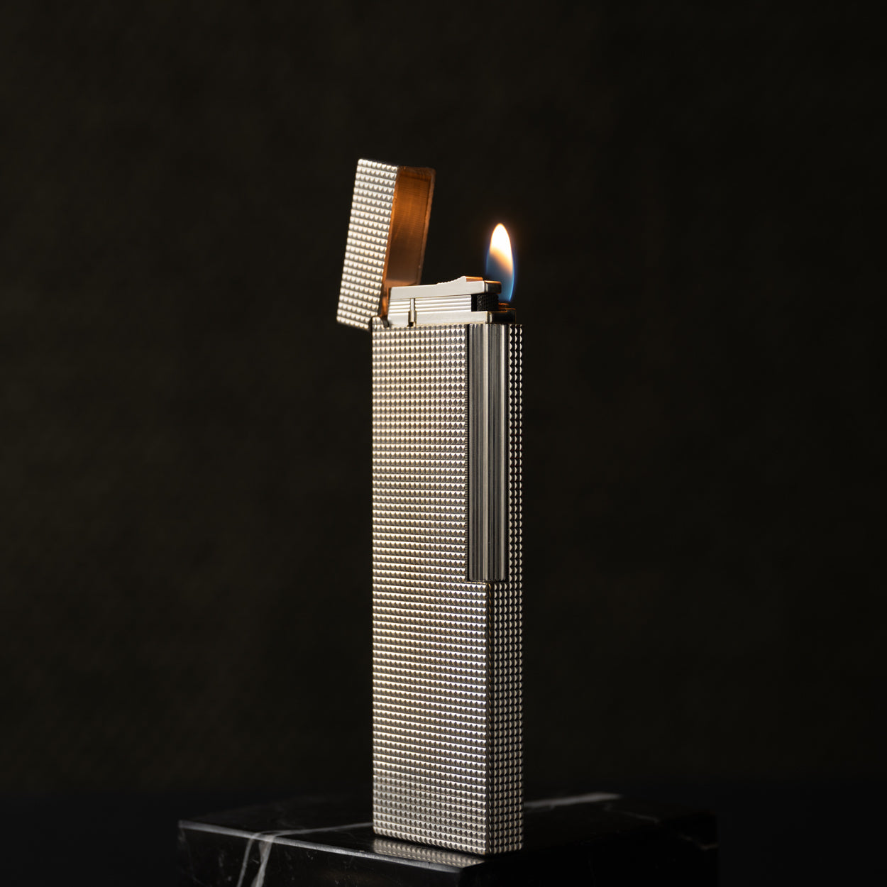 Silver Plated Dupont Table Lighter