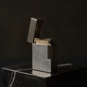 Silver Plated Dupont Pocket Lighter