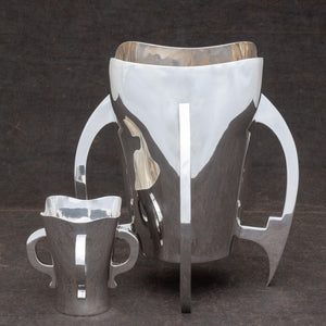 Large Four Handled Silver Vase/Wine Cooler