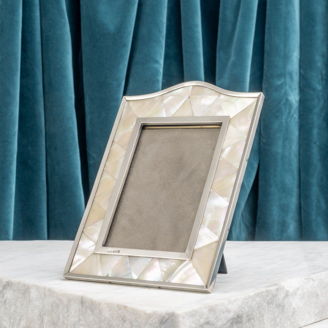 Mother-of-Pearl and Silver Frame