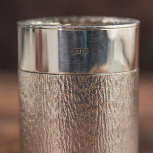 Silver and Tiger's Eye Canister