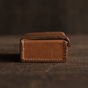 Mid Tan Small Leather Stud Box